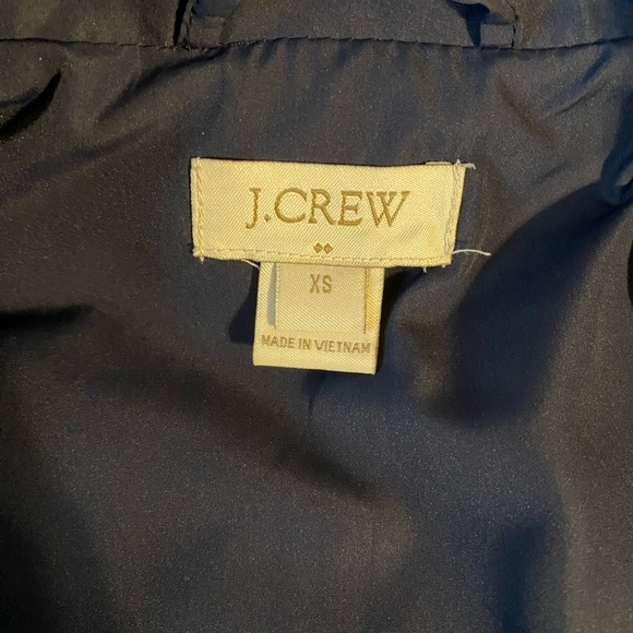 πHPπ J. Crew Quilted Navy Blue Puffer Vest XS - Picture 3 of 4